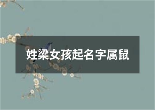 姓梁女孩起名字属鼠