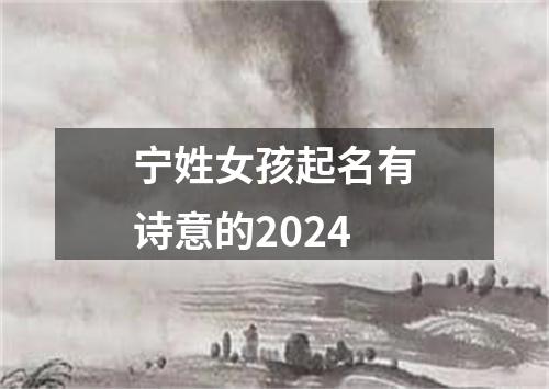 宁姓女孩起名有诗意的2024