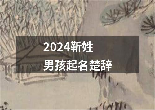 2024靳姓男孩起名楚辞