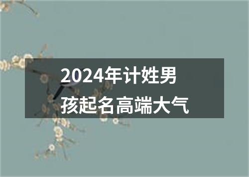 2024年计姓男孩起名高端大气