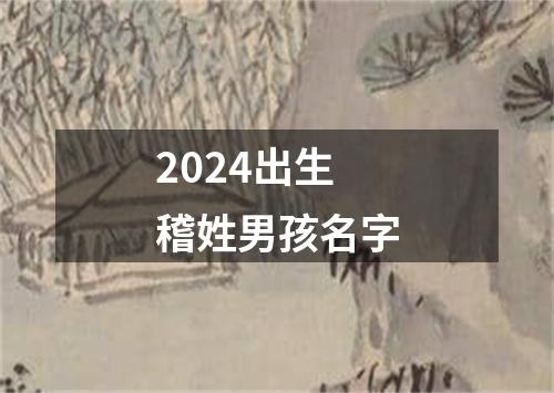 2024出生稽姓男孩名字