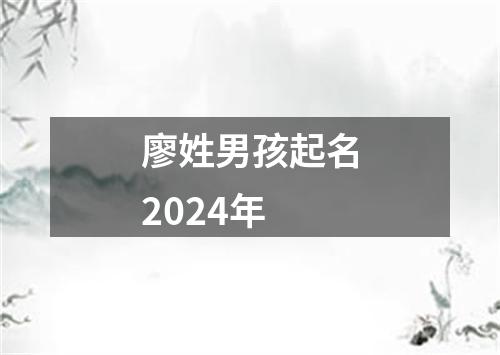 廖姓男孩起名2024年