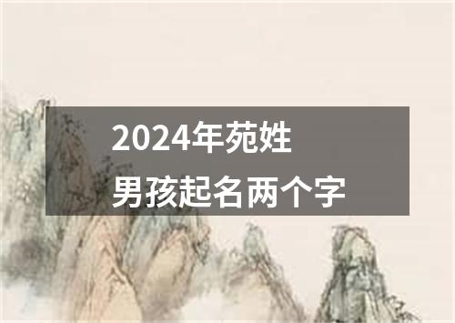 2024年苑姓男孩起名两个字