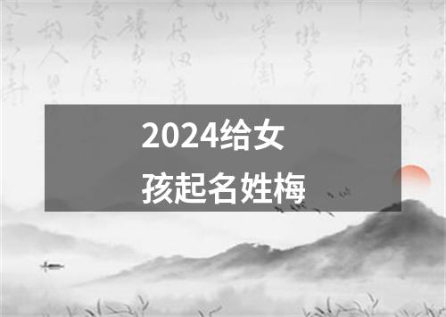 2024给女孩起名姓梅