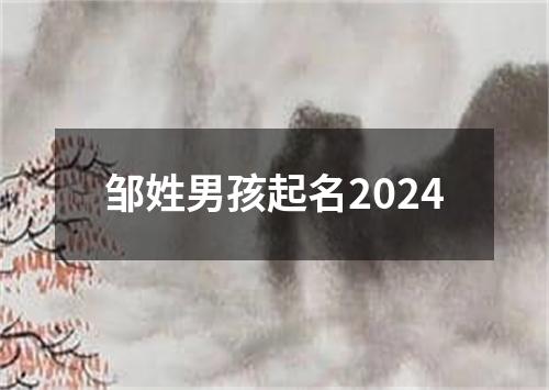 邹姓男孩起名2024