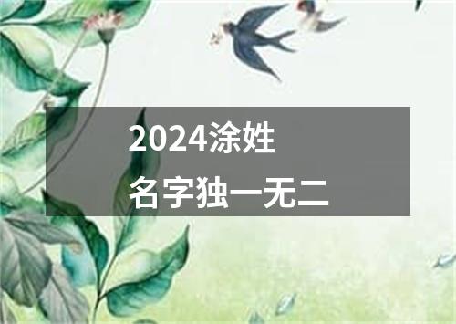 2024涂姓名字独一无二