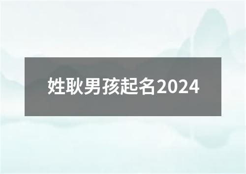 姓耿男孩起名2024