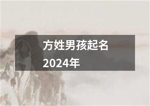 方姓男孩起名2024年