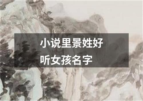 小说里景姓好听女孩名字