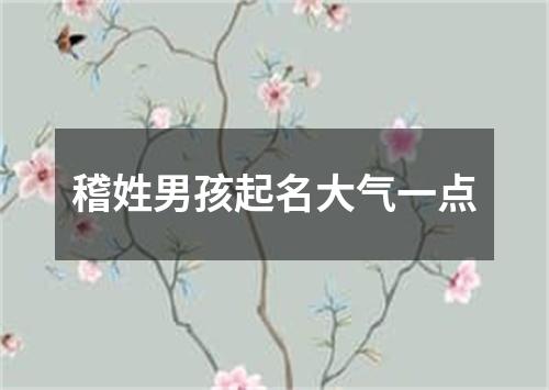 稽姓男孩起名大气一点