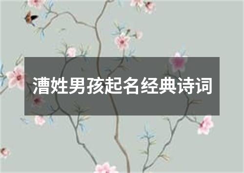 漕姓男孩起名经典诗词