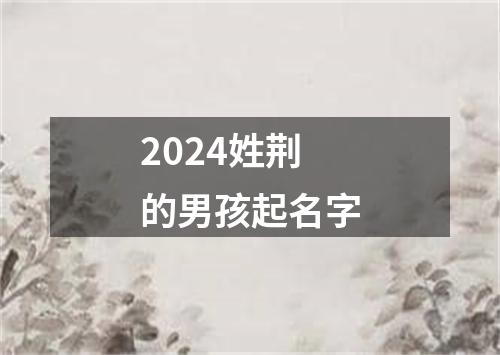 2024姓荆的男孩起名字