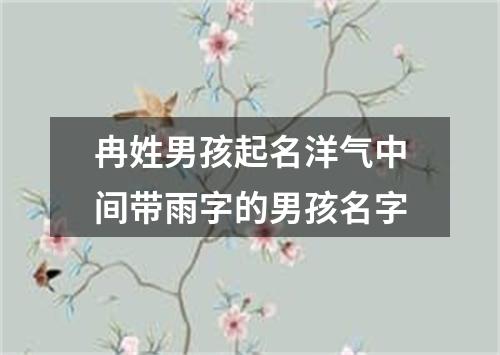 冉姓男孩起名洋气中间带雨字的男孩名字