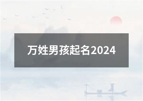 万姓男孩起名2024