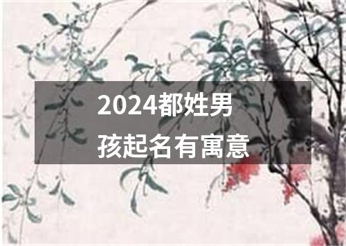 2024都姓男孩起名有寓意