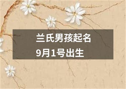 兰氏男孩起名9月1号出生