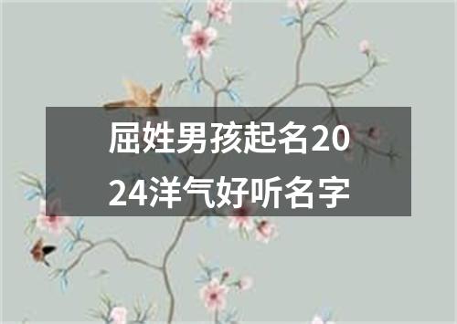 屈姓男孩起名2024洋气好听名字