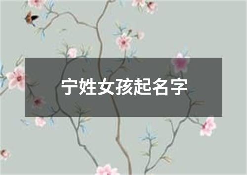 宁姓女孩起名字