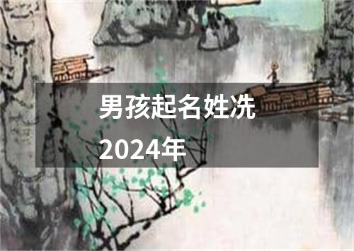 男孩起名姓冼2024年