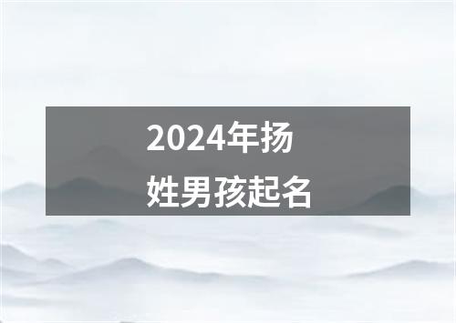 2024年扬姓男孩起名