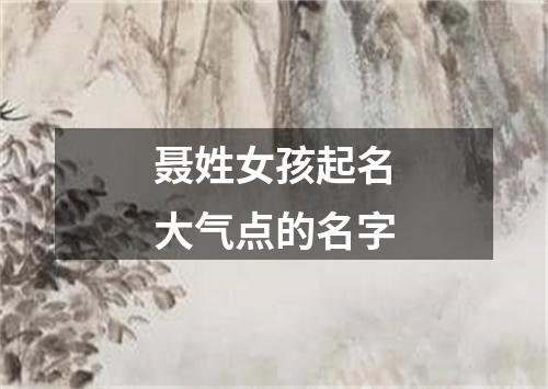 聂姓女孩起名大气点的名字