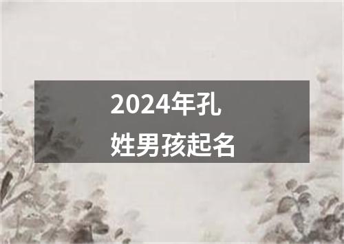 2024年孔姓男孩起名