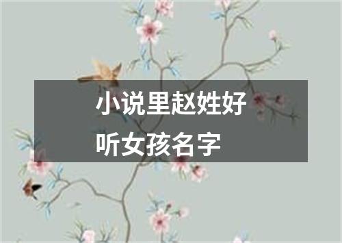 小说里赵姓好听女孩名字