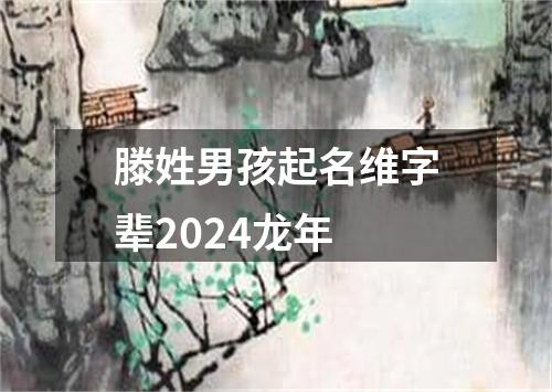 滕姓男孩起名维字辈2024龙年