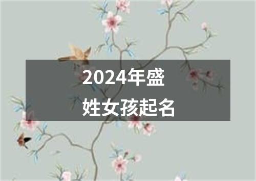 2024年盛姓女孩起名