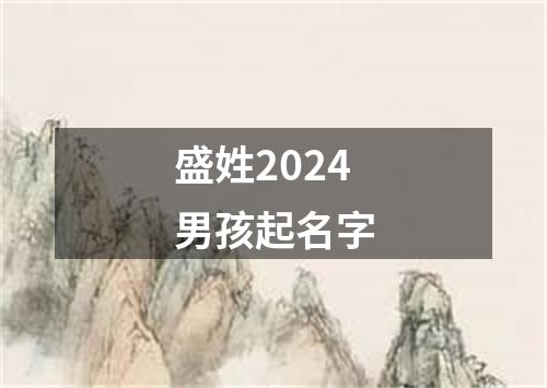 盛姓2024男孩起名字