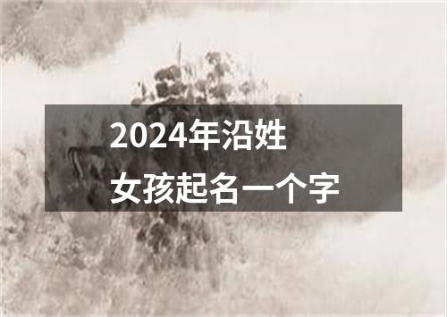 2024年沿姓女孩起名一个字