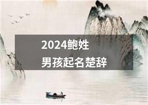 2024鲍姓男孩起名楚辞