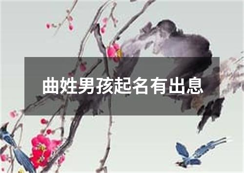 曲姓男孩起名有出息