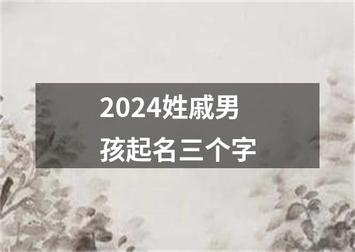 2024姓戚男孩起名三个字