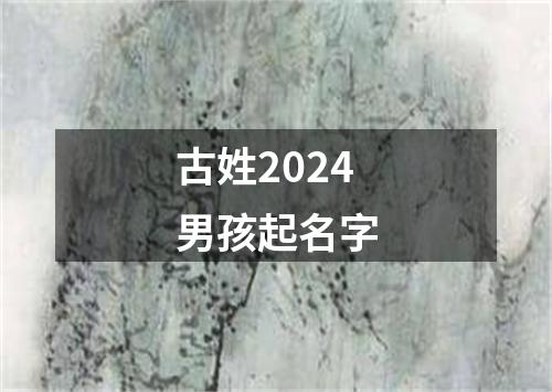 古姓2024男孩起名字