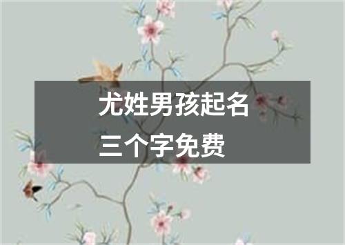 尤姓男孩起名三个字免费