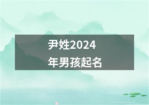 尹姓2024年男孩起名