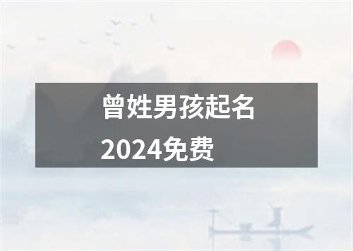 曾姓男孩起名2024免费