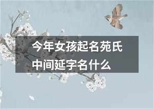 今年女孩起名苑氏中间延字名什么