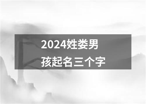 2024姓娄男孩起名三个字