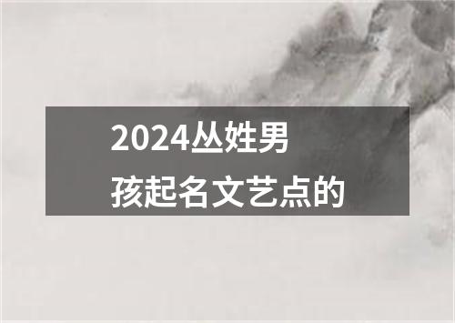 2024丛姓男孩起名文艺点的