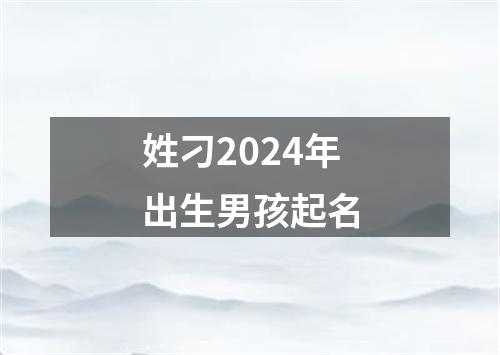 姓刁2024年出生男孩起名