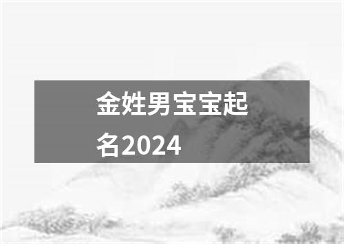 金姓男宝宝起名2024