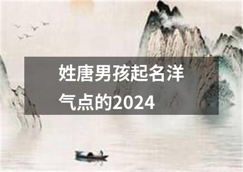 姓唐男孩起名洋气点的2024