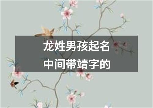 龙姓男孩起名中间带靖字的