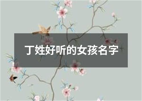 丁姓好听的女孩名字