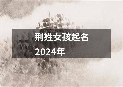 荆姓女孩起名2024年