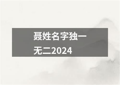 聂姓名字独一无二2024