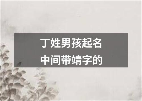 丁姓男孩起名中间带靖字的