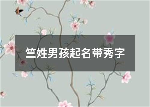 竺姓男孩起名带秀字